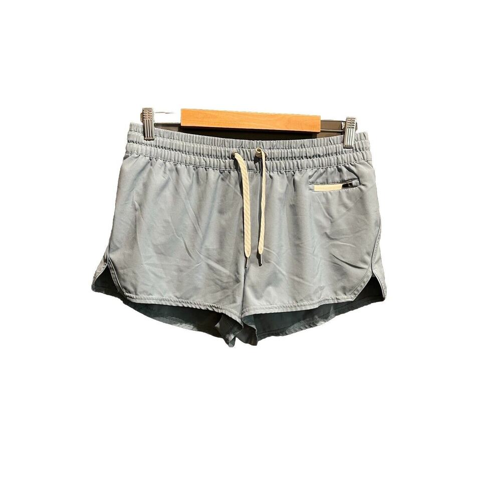 Vuori Light Blue Women's Activewear‎ Running Clementine Shorts Size Large